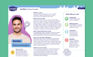 A preview of the 'Palaeontologist' job role card