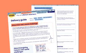 A preview of the 'Plan an offshore wind farm' delivery guide document