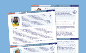 A preview of the 'Plan an offshore wind farm' stakeholder cards