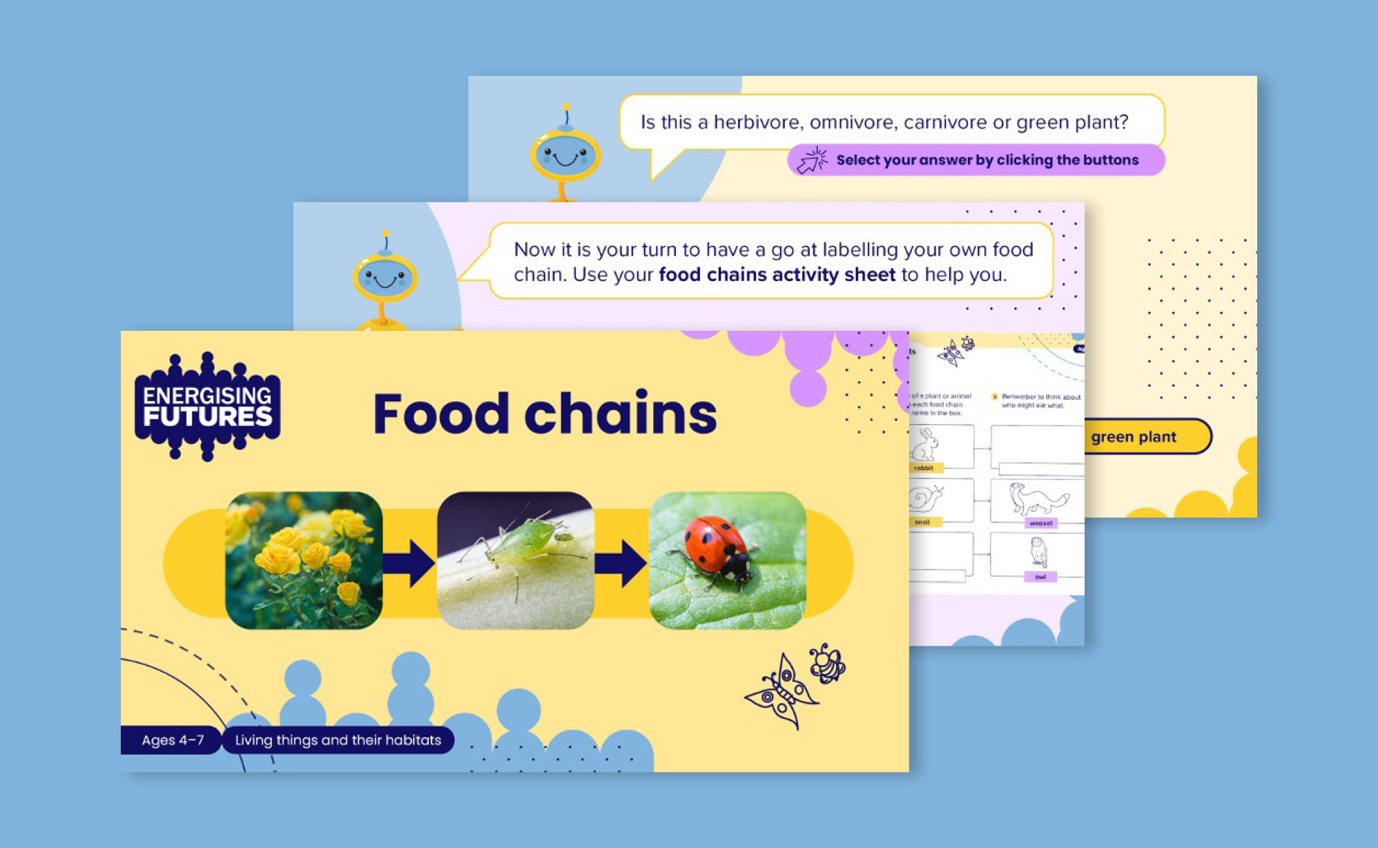 Food chains presentation Biology Diagrams
