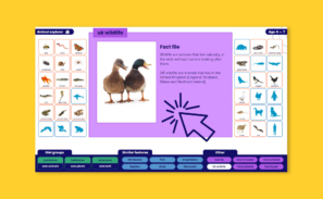 Thumbnail of the fact-file on the interactive online animal explorer learning game.
