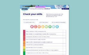 An image showing the real-world challenge skills self check looks like